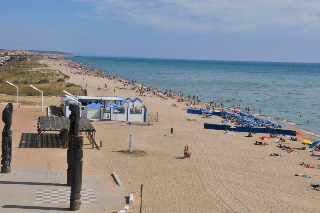 Barcaresa-Ravissant Appartement Piscine Vue Mer Wifi Parking Gratuit Le Barcarès Buitenkant foto